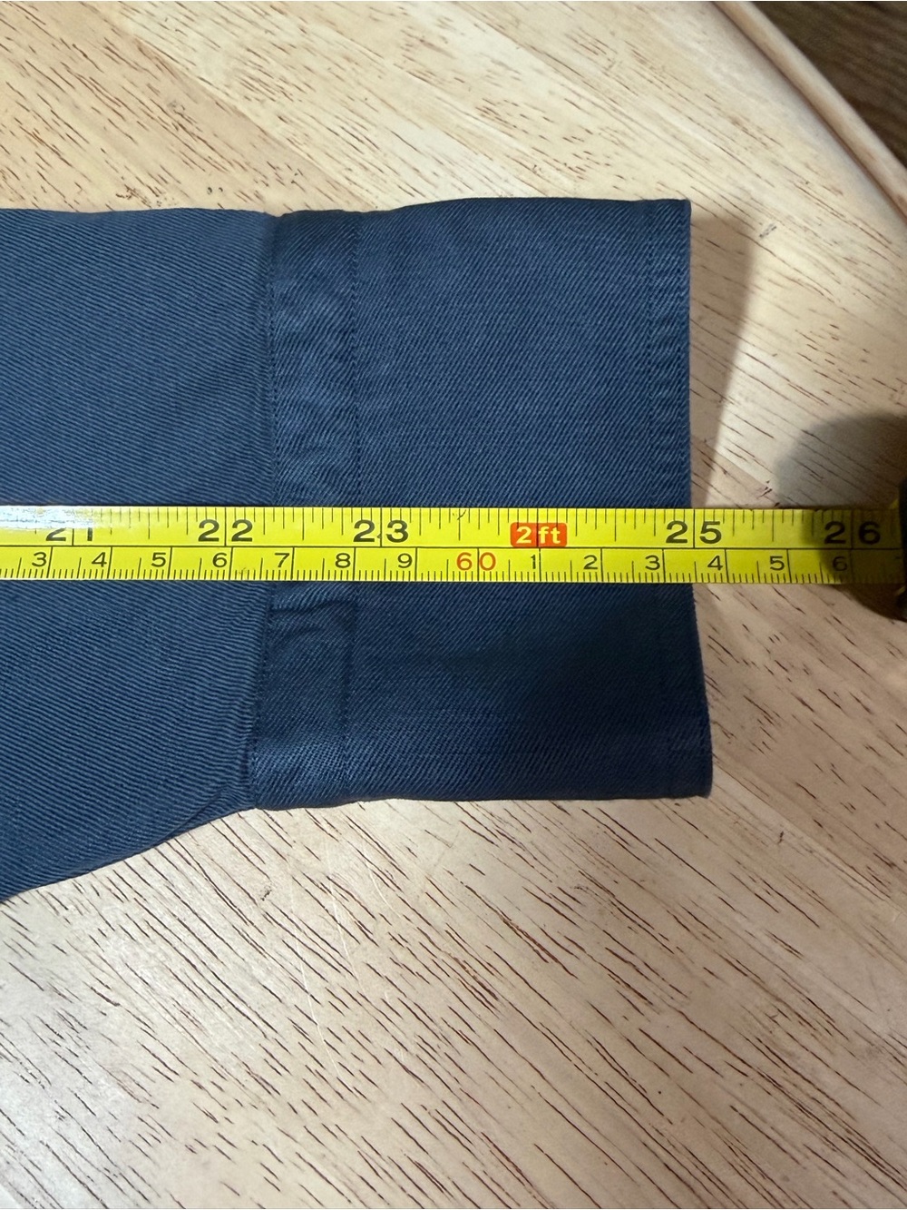 Tom Ford Military Shirt Mens 41 16 Blue Linen Cotton Button Down Luxury Large - Picture 12 of 15